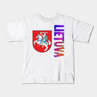 Lithuania (Lietuva in Lithuanian) Coat of Arms Design Kids T-Shirt